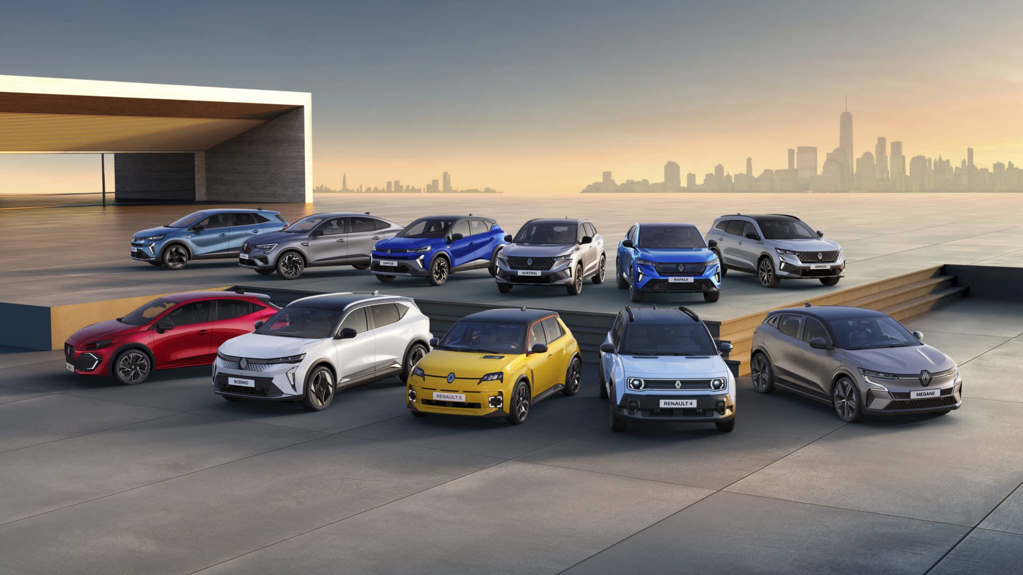 gamme electrique et hybride renault